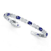 Sterling Silver Semi Mount Bracelet Setting Oval OV 7x5mm DHJ