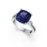 Sterling Silver Semi Mount Ring Setting Cushion CU 10X10mm DHJ