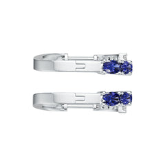Platinum Semi Mount Earrings Setting Oval Ov 5x3mm Syz Jewelry