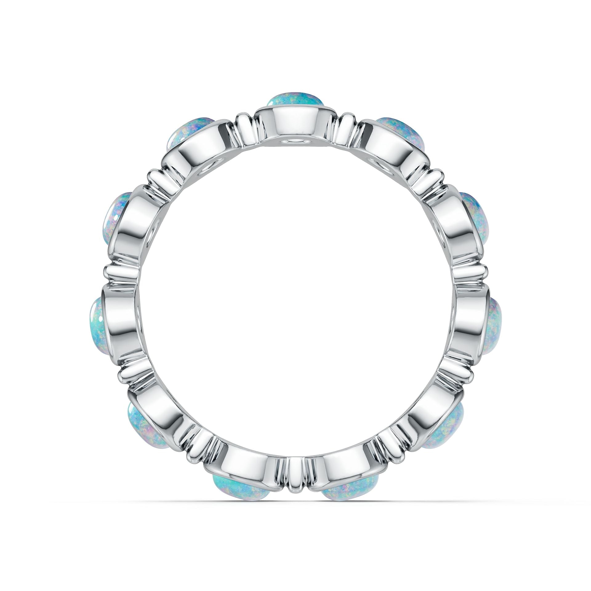 Platinum Semi Mount Ring Setting Round Ro 4x4mm Syz Jewelry