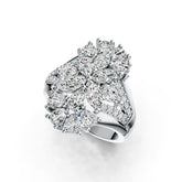 Sterling Silver Semi Mount Ring Setting Marquise MQ 6X3mm PE 5X3mm PE 4X3mm DHJ