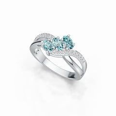 Sterling Silver Semi Mount Ring Setting Oval OV 5x3mm DHJ