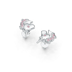 Sterling Silver Semi Mount Earrings Setting Round RD 1.5mm DHJ