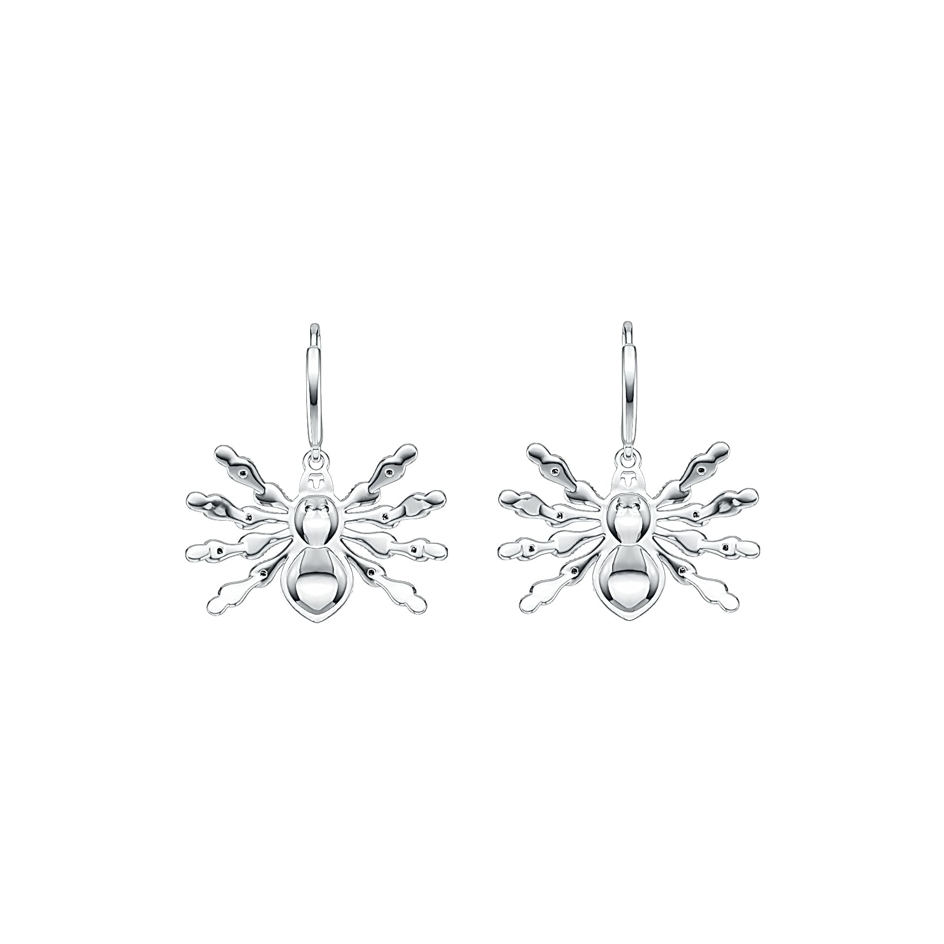 10K Gold Earrings Spider Theme with or Moissanite Moissanite Accent DHJ