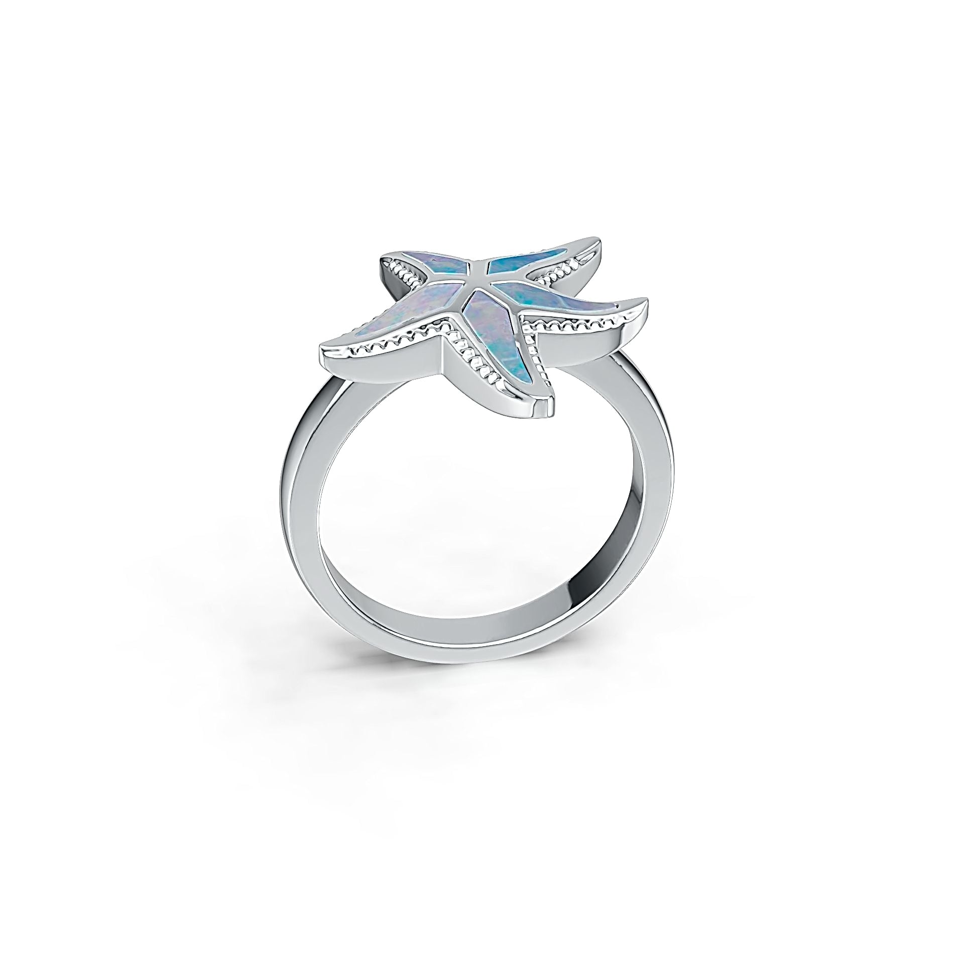 Sterling Silver Semi Mount Ring Setting Starfish Ring DHJ