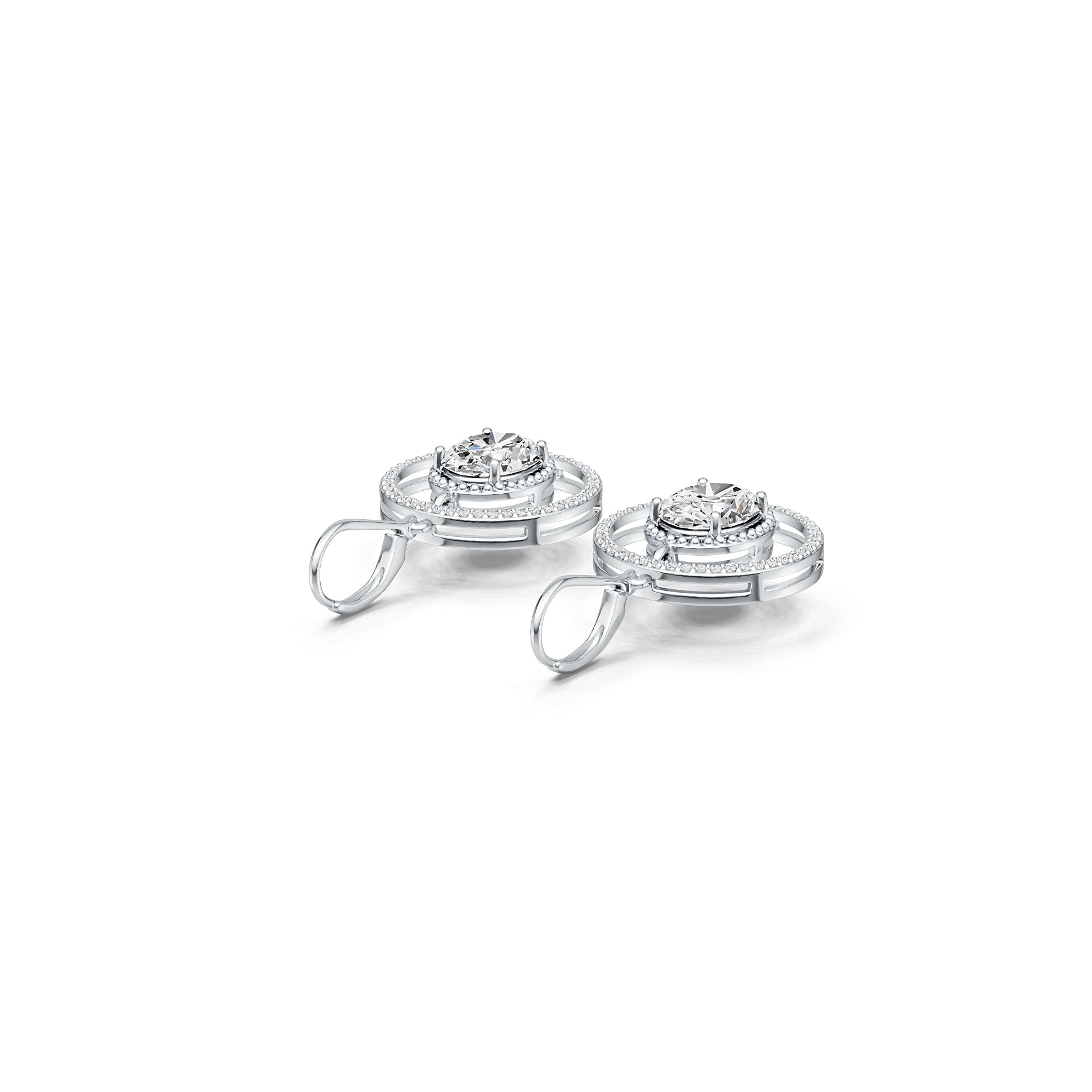 Sterling Silver Semi Mount Earrings Setting Oval OV 10X8mm DHJ