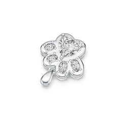 Sterling Silver Semi Mount Pendant Setting Heart HT 8X8mm OV 5X3mm OV 4X3mm