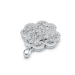 Sterling Silver Semi Mount Pendant Setting Cushion CU 6X6mm DHJ
