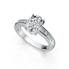 Sterling Silver Semi Mount Ring Setting Oval OV 9X7mm DHJ