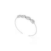 Sterling Silver Semi Mount Bracelet Setting Pear PE 7X5mm DHJ