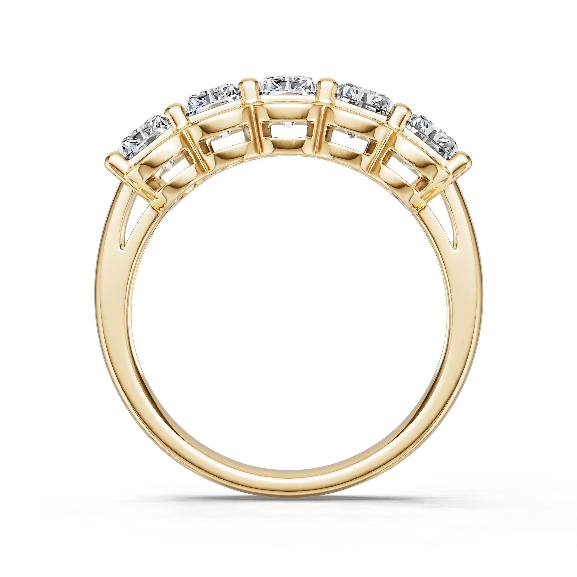 14K Gold Semi Mount Ring Setting Emerald Em 6x4mm Diamond Accent Syz Jewelry