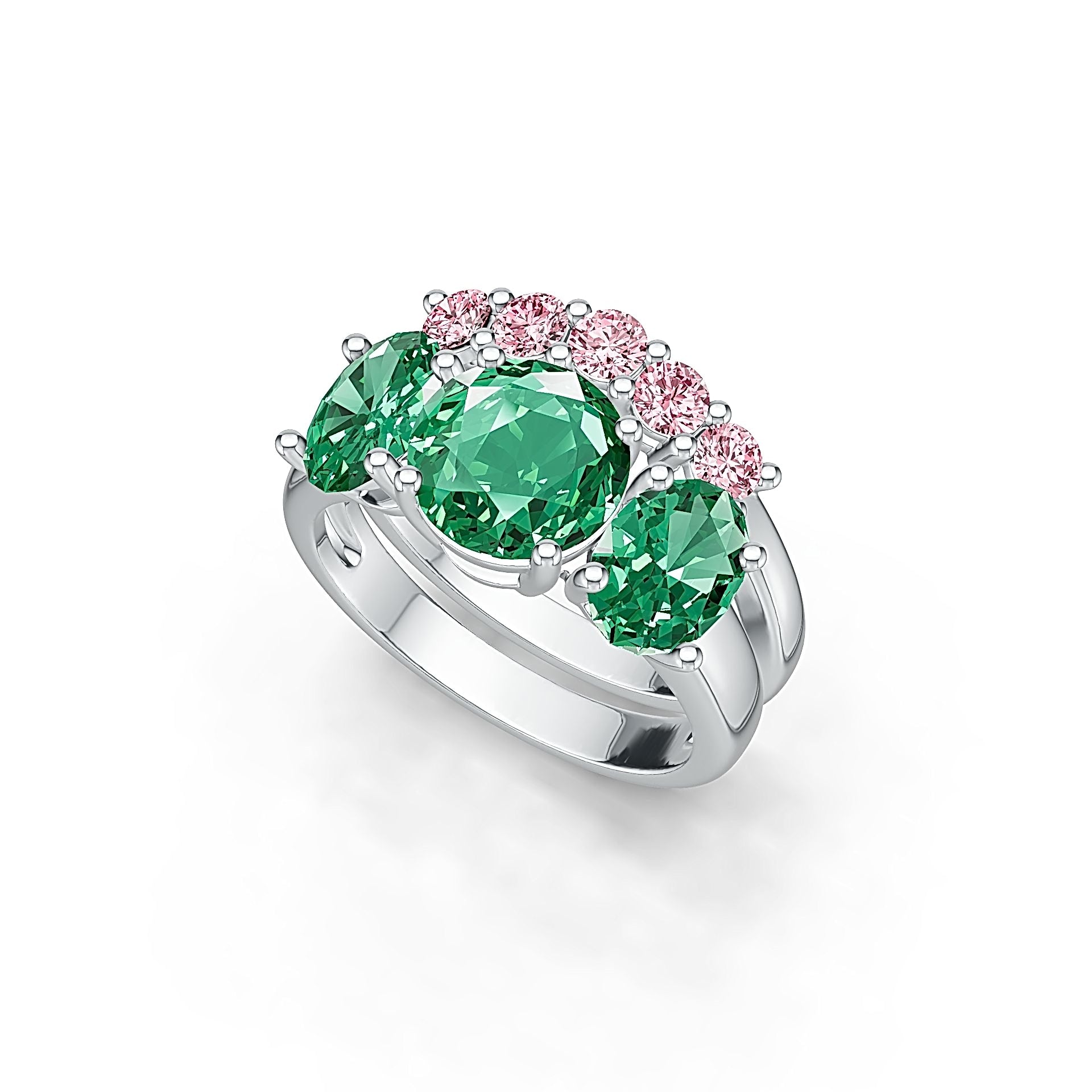 Sterling Silver Semi Mount Ring Setting OV 8X6MM OV 8X8MM Syzjewelry