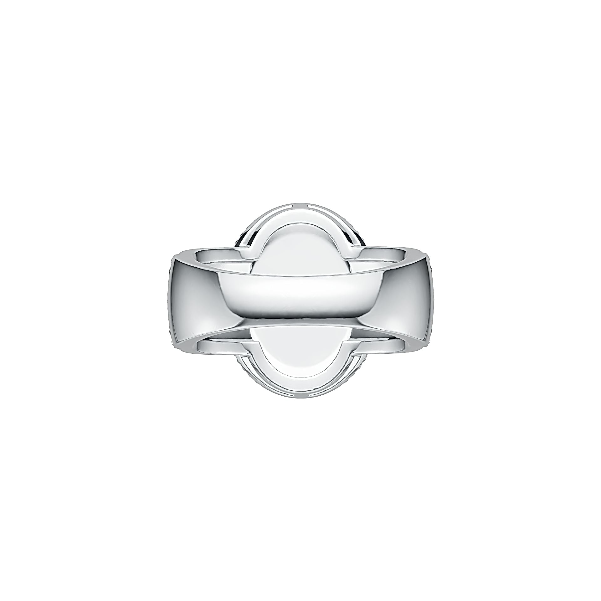 14K Gold Semi Mount Ring Setting Oval OV 10X8mm Cabochon Diamond Accent DHJ