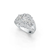 Sterling Silver Semi Mount Ring Setting Round RD 6x6mm Split Shank DHJ