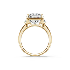 Sterling Silver Semi Mount Ring Setting Cushion CU 11X11mm White Topaz Accents Syzjewelry