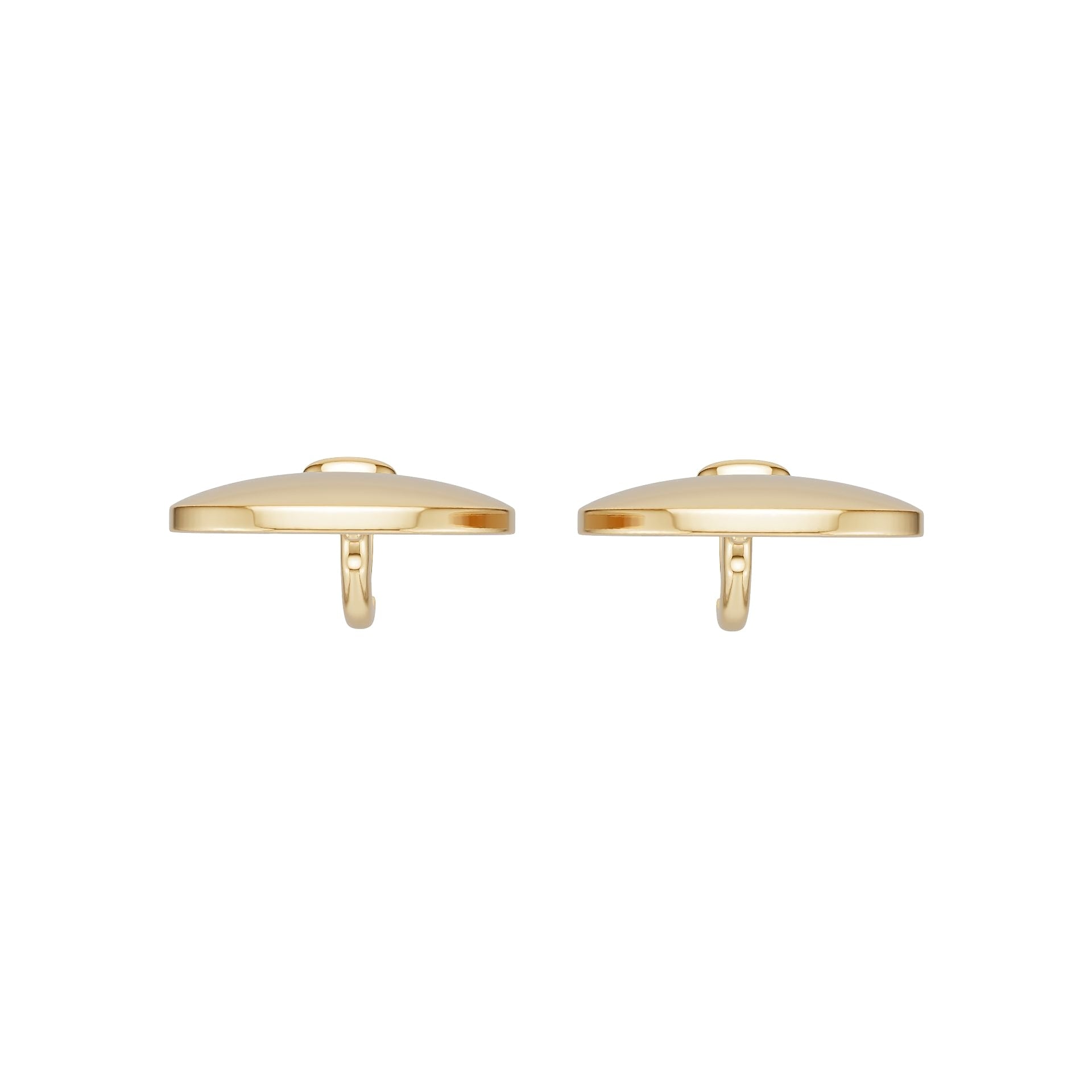 18K Gold Semi Mount Earrings Setting Round Ro 3x3mm Syz Jewelry