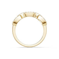 18K Gold Semi Mount Ring Setting Round Ro 6x6mm Diamond Accent Syz Jewelry