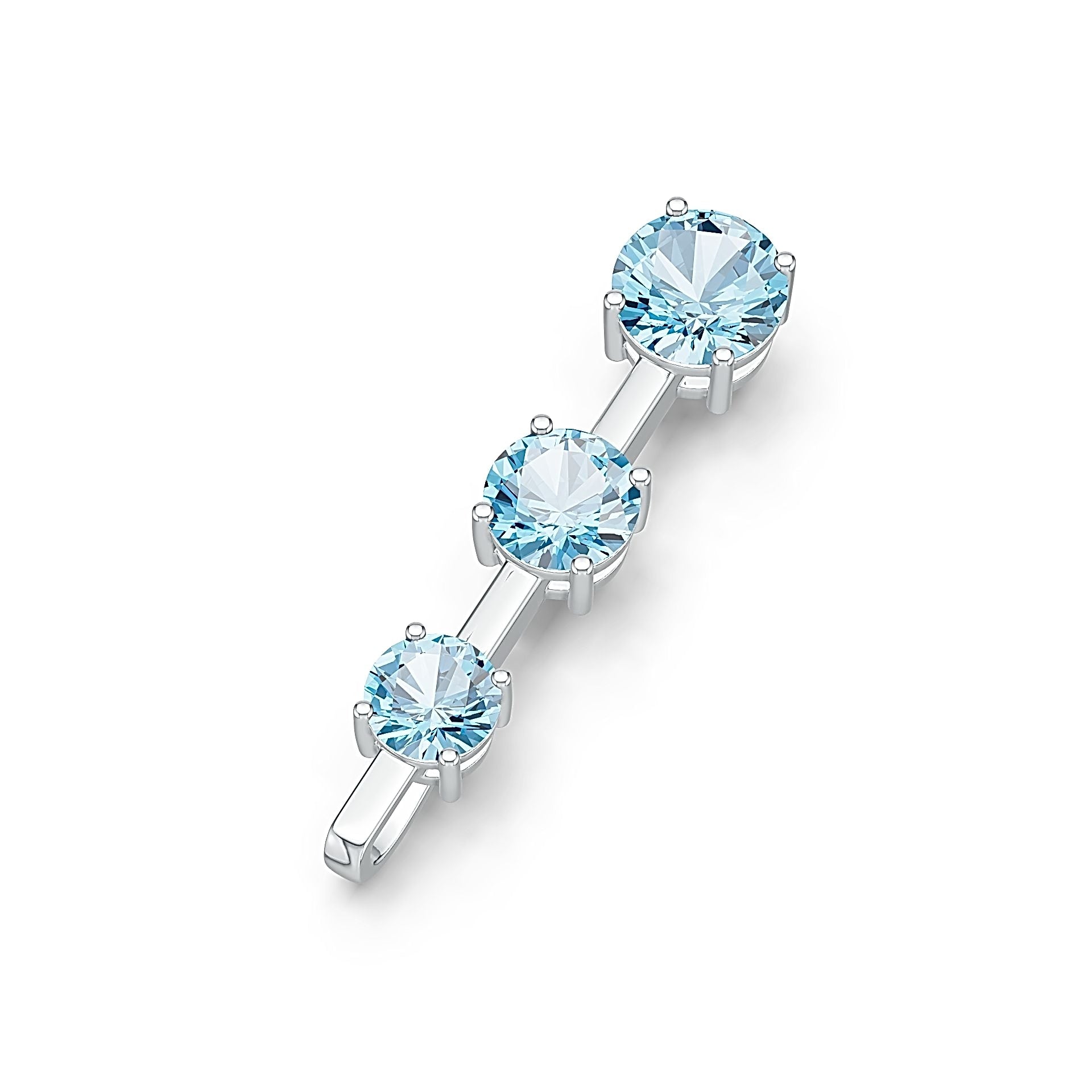 Sterling Silver Semi Mount Pendant Setting Round RD 8x8mm RD 7x7mm RD 6x6mm DHJ