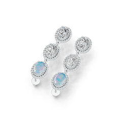 Sterling Silver Semi Mount Earrings Setting Oval OV 8X6mm DHJ