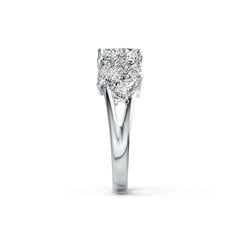 10K Gold Semi Mount Ring Setting Pear PE 5X3mm Moissanite Accent DHJ