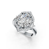 Sterling Silver Semi Mount Ring Setting Oval OV 12X10mm DHJ