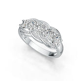 Sterling Silver Semi Mount Ring Setting Oval OV 5X4mm DHJ