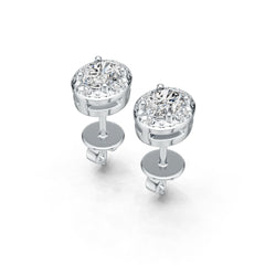 Sterling Silver Semi Mount Earrings Setting Oval OV 5X4mm DHJ