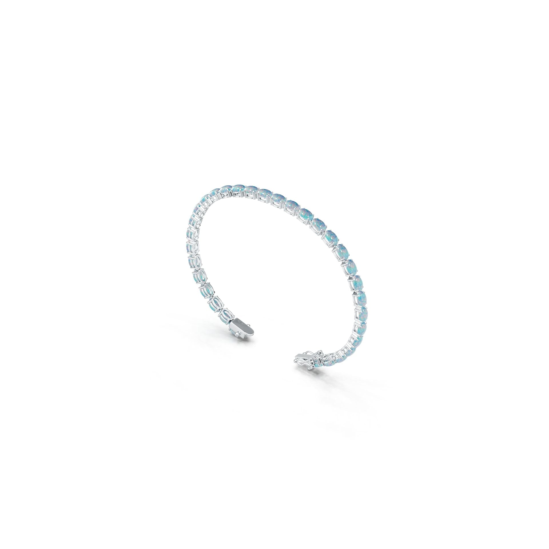 Sterling Silver Semi Mount Tennis Bracelet Setting OV 6x4mm Syzjewelry