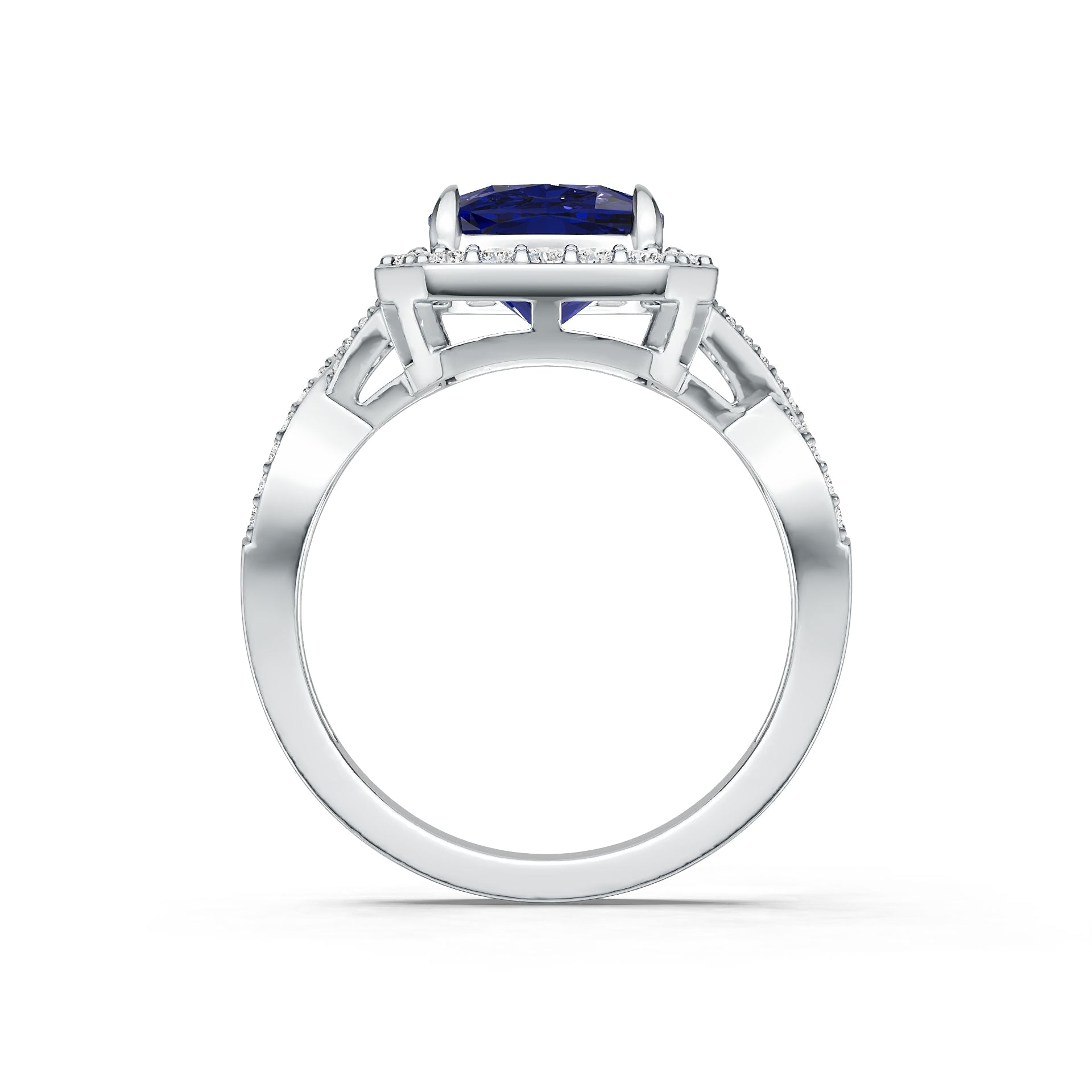 Sterling Silver Semi Mount Ring Setting Round Rd DHJ