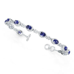 Sterling Silver Semi Mount Bracelet Setting Oval OV 6x4mm DHJ