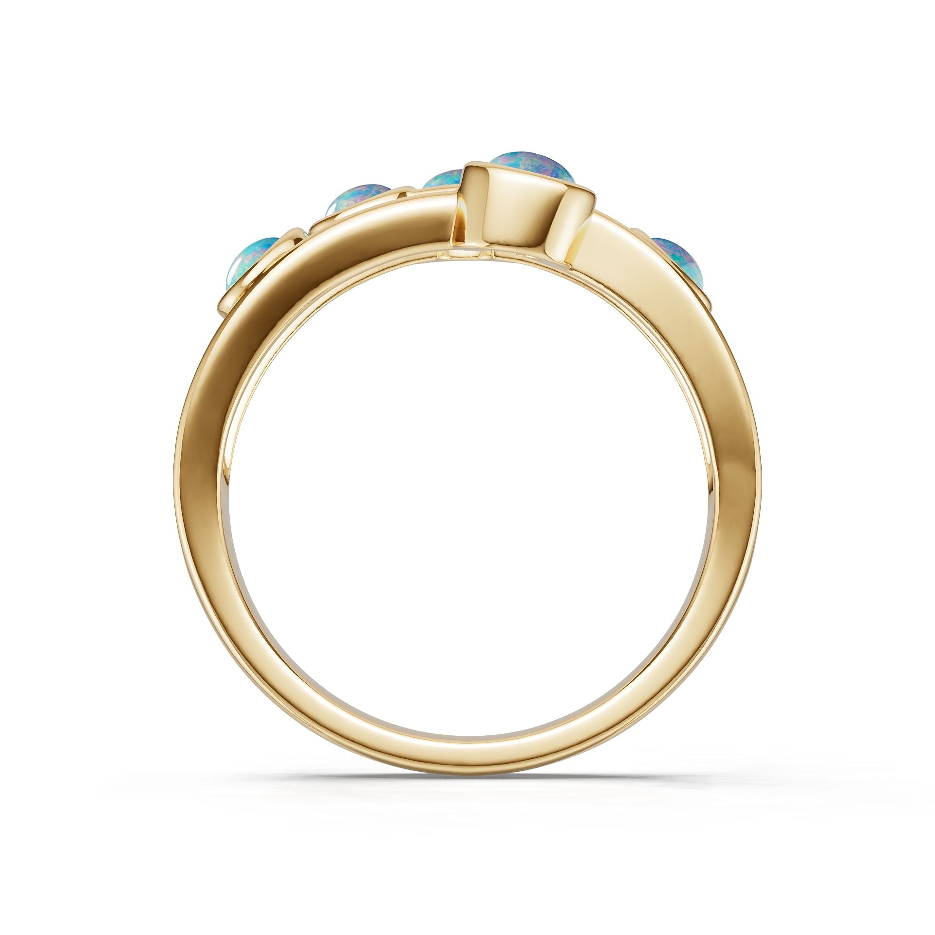 18K Gold Semi Mount Ring Setting Round Ro 4x4mm Syz Jewelry
