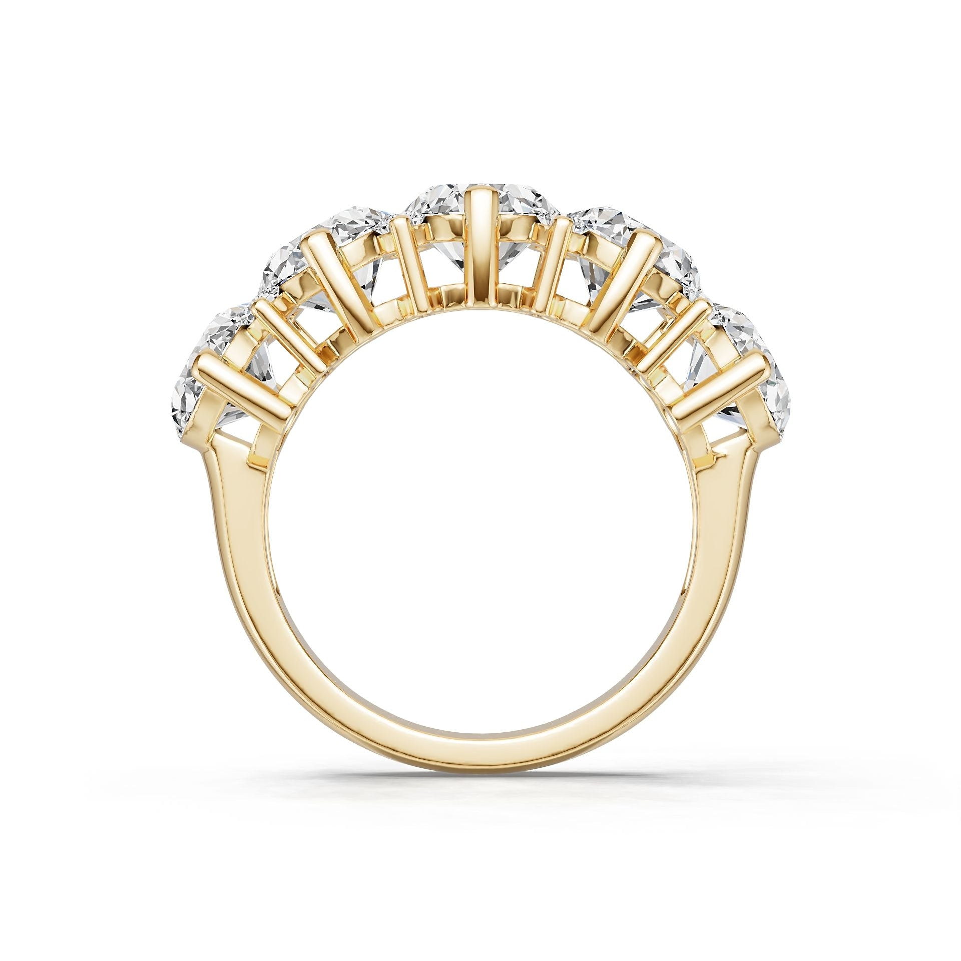 14K Gold Semi Mount Ring Setting Oval Ov 8x6mm Diamond Accent Syz Jewelry