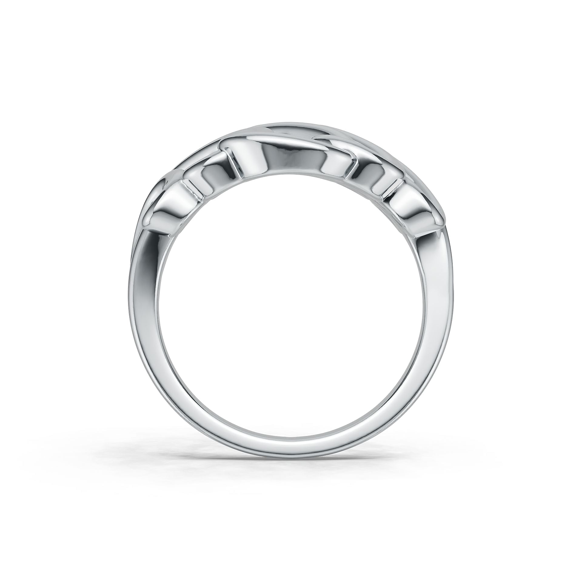 Platinum Semi Mount Ring Setting Round Ro 6x6mm Syz Jewelry