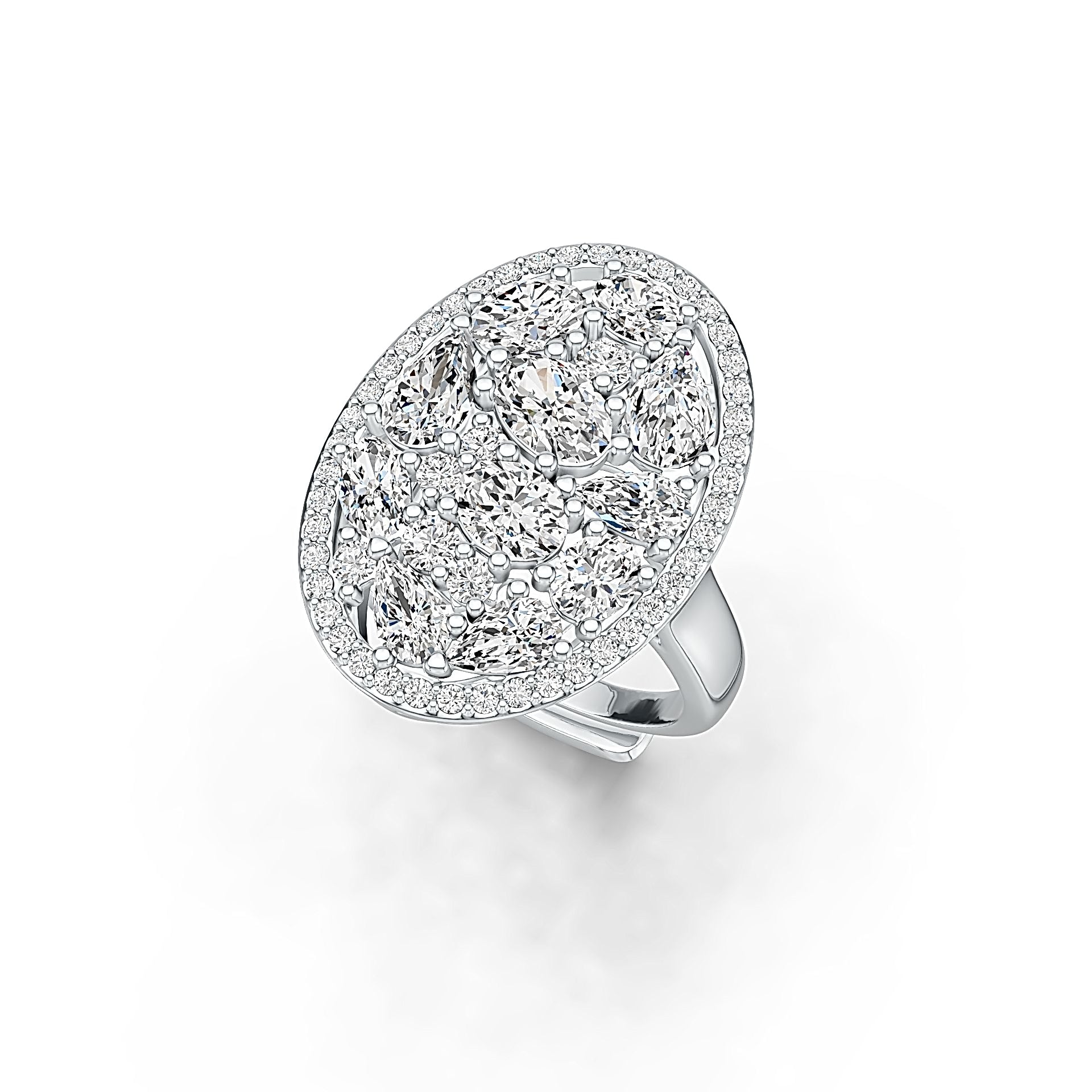 Sterling Silver Sterling Silver Semi Mount Ring Setting Oval OV 6X4mm PE 6X4mm Syzjewelry