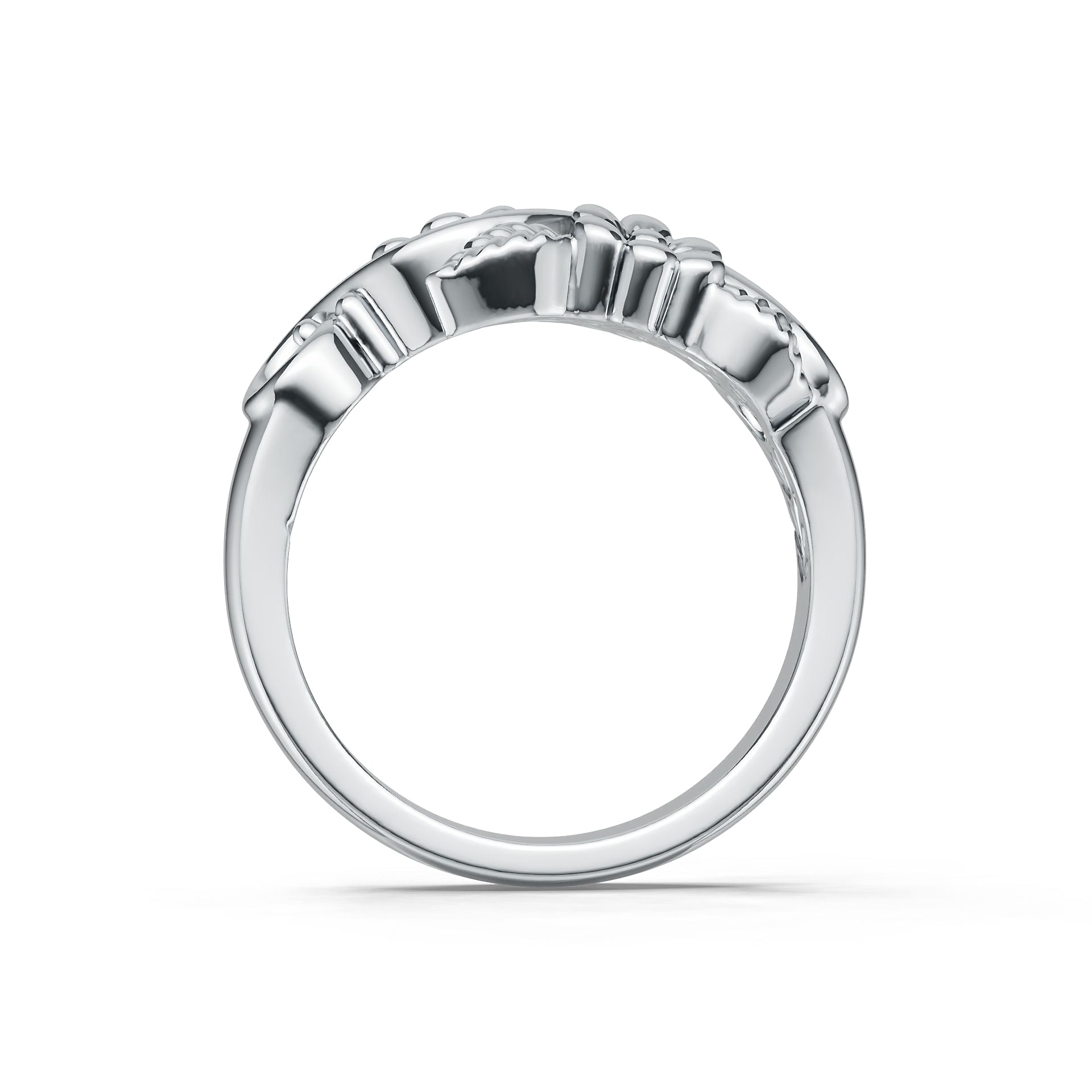 Platinum Semi Mount Ring Setting Round Ro Syz Jewelry