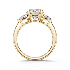 Platinum Semi Mount Ring Setting Oval Ov 10x8mm Diamond Accent Syz Jewelry
