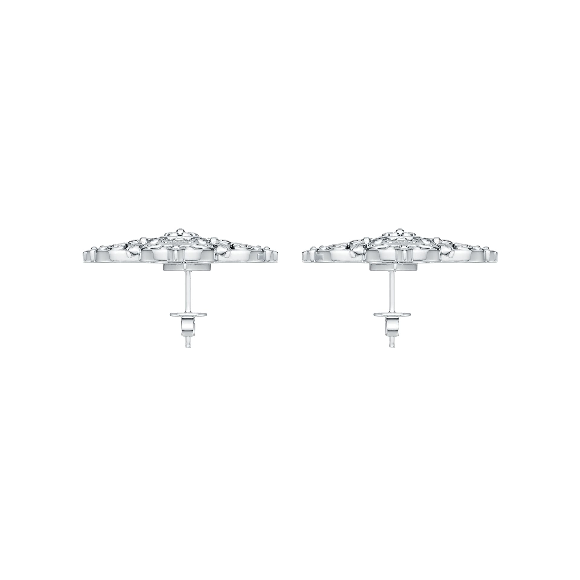 14K Gold Semi Mount Earrings Setting Round Ro 6x6mm Syz Jewelry