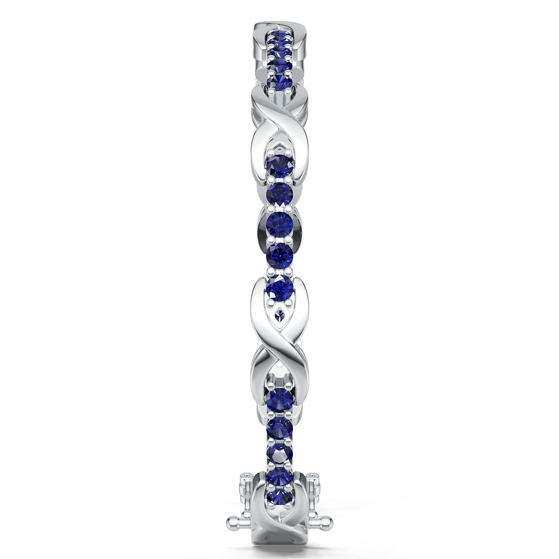 Platinum Semi Mount Bracelet Setting Round RD 3x3mm DHJ