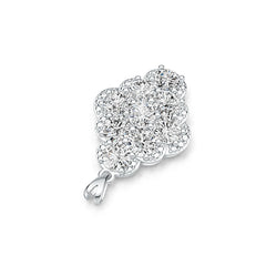 Sterling Silver Semi Mount Pendant Setting Round RD 6x6mm - Syzjewelry