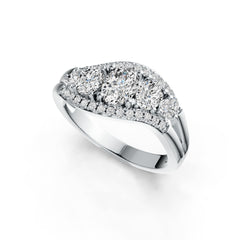 Sterling Silver Semi Mount Ring Setting Oval OV 7X5mm OV 5X4mm DHJ