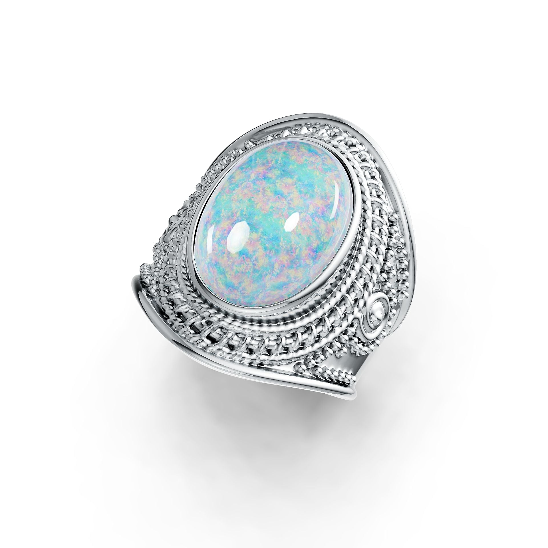 Sterling Silver Semi Mount Ring Setting Oval OV 14X10mm DHJ