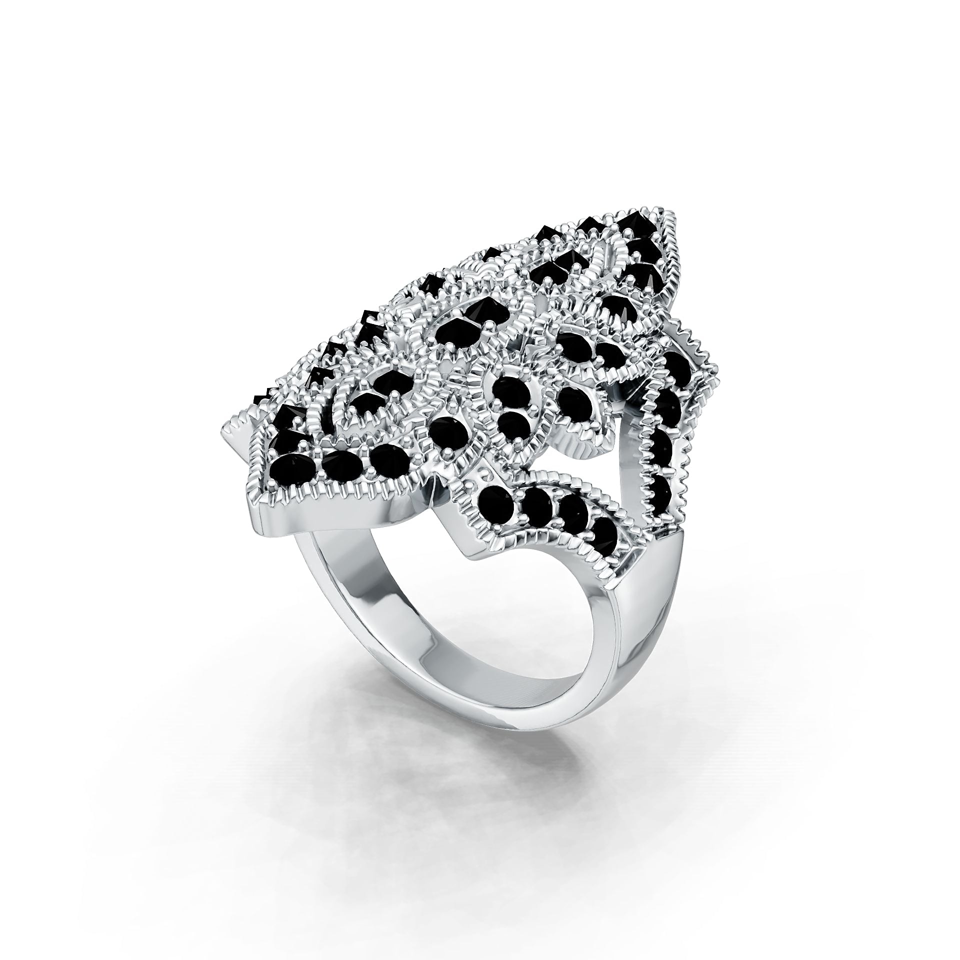 Sterling Silver Semi Mount Ring Setting Round RD 2x2mm DHJ