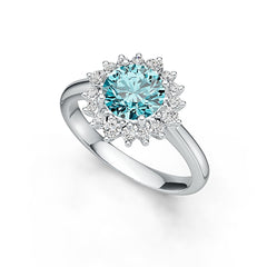 Sterling Silver Semi Mount Ring Setting Round RD 7X7mm Syzjewelry