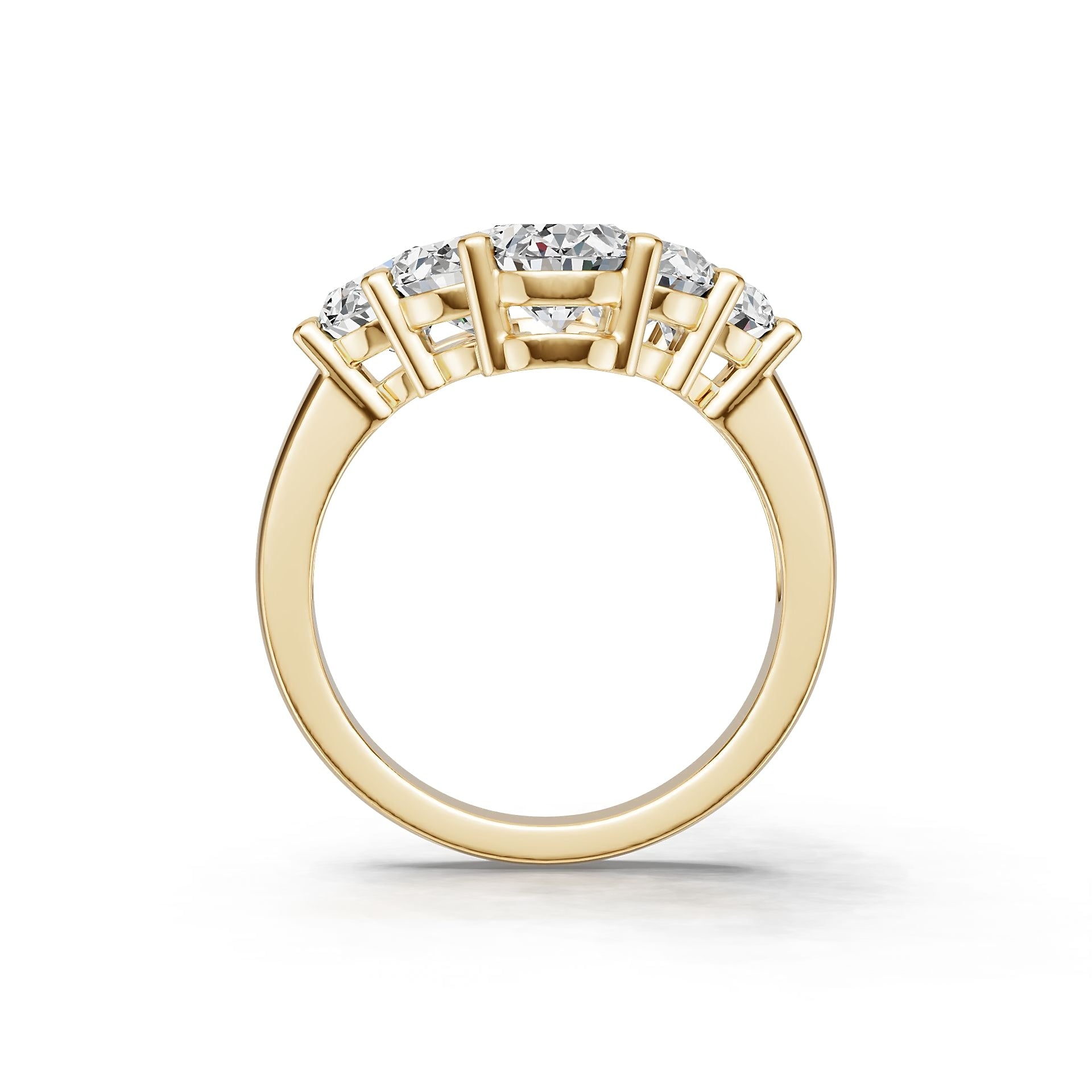 Sterling Silver Semi Mount Ring Setting Round Ro 5x6mm Diamond Accent DHJ