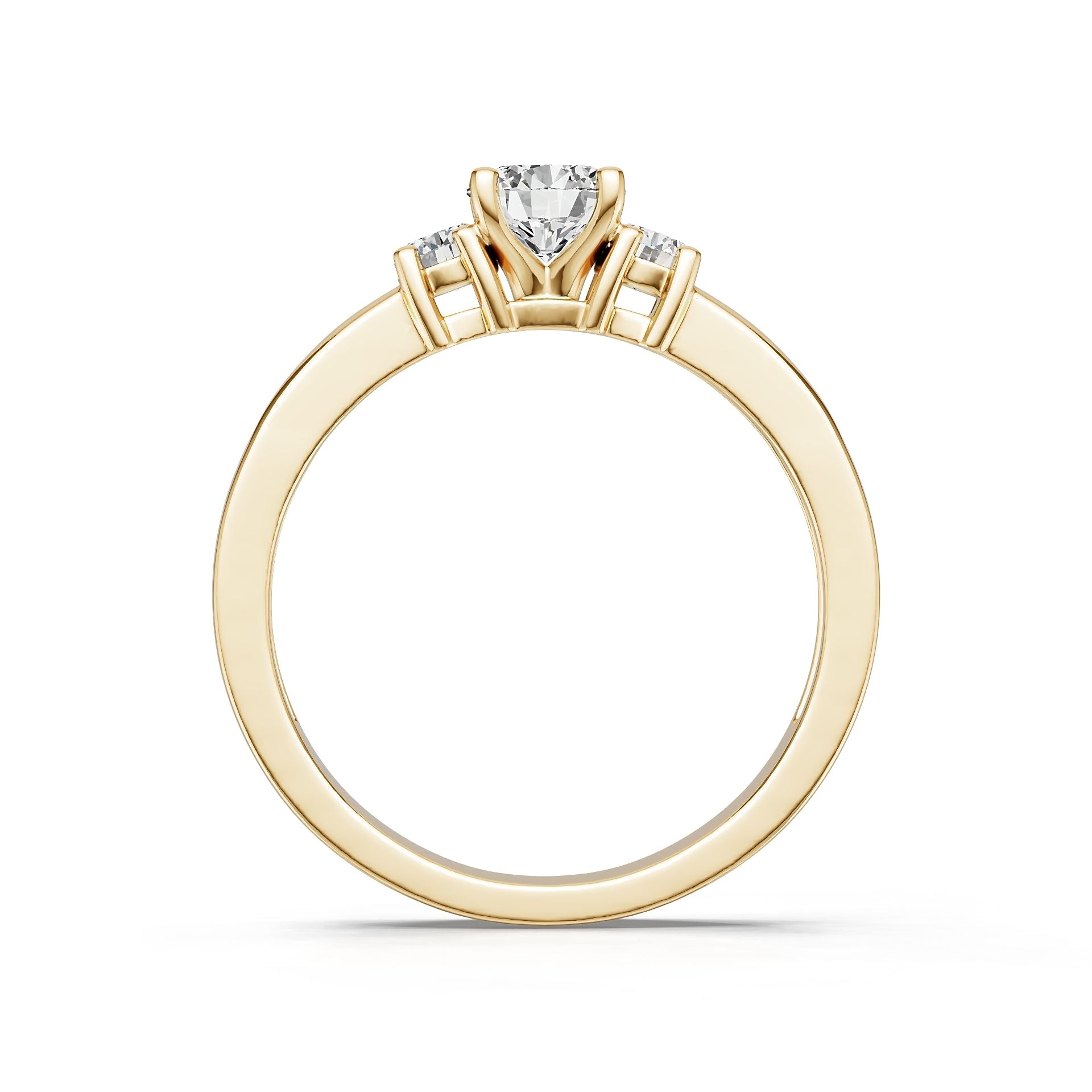 Platinum Semi Mount Ring Setting Round Ro 6x6mm Diamond Accent Syz Jewelry