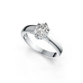 Sterling Silver Semi Mount Ring Setting Oval OV 8X6mm DHJ