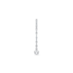 10K Gold Bracelet with White Topaz or Moissanite Moissanite Accent DHJ