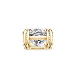 14K Gold Semi Mount Pendant Setting Cushion Cu 5x10mm Diamond Accent Syz Jewelry