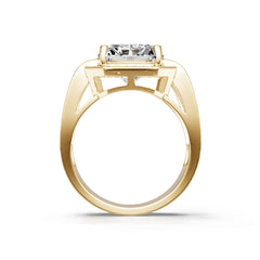 10K Gold Semi Mount Ring Setting Emerald Em 13x11mm Moissanite Accent Syz Jewelry