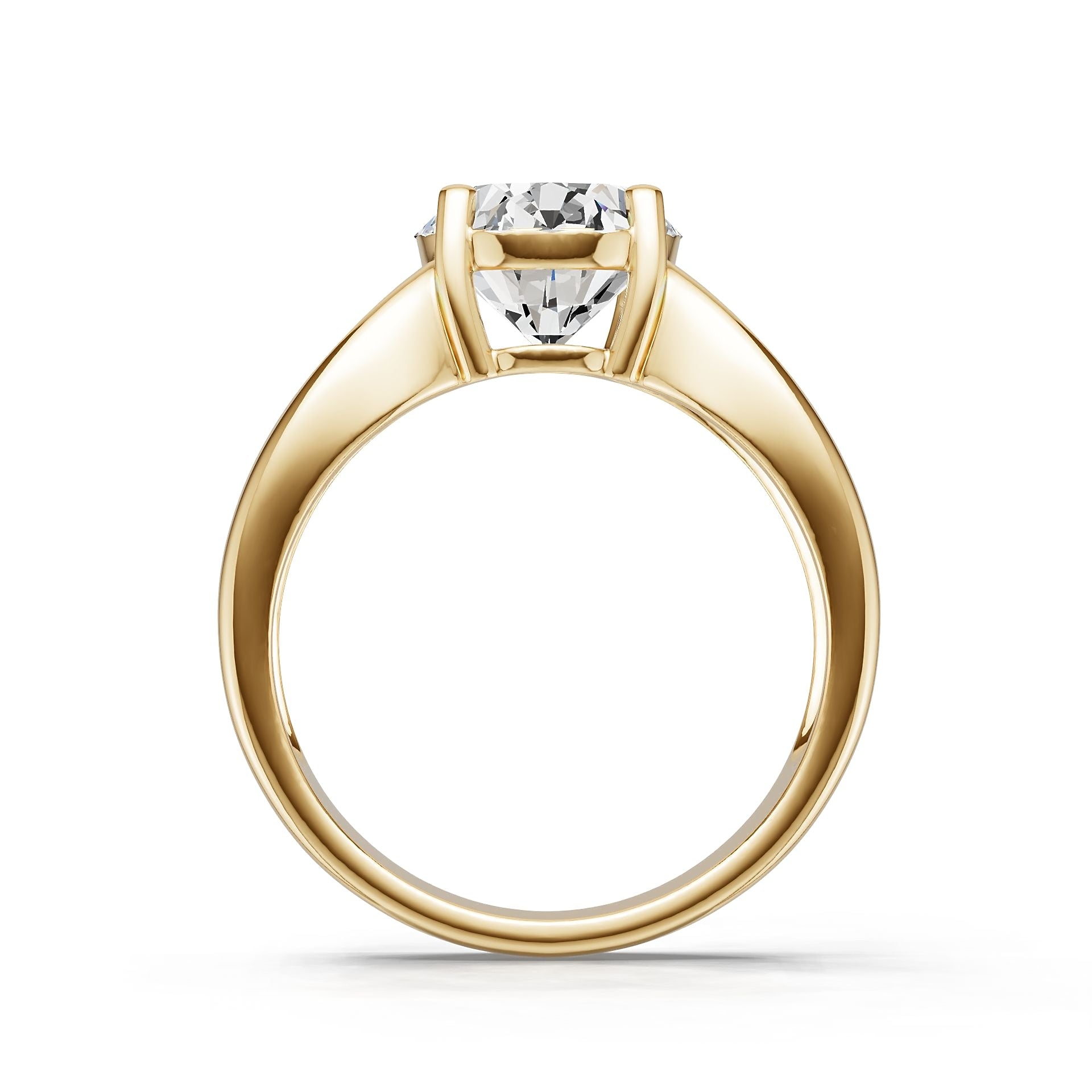 14K Gold Semi Mount Ring Setting Oval Ov 10x8mm Diamond Accent Syz Jewelry